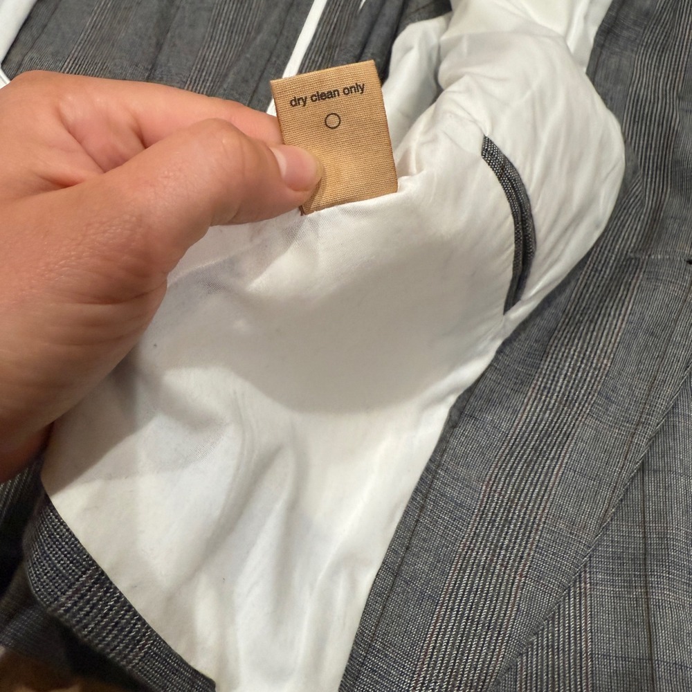 John Varvatos USA Mens Grey Plaid Blazer Sport Coat Sz 40 Versatile Work Casual - Picture 12 of 12